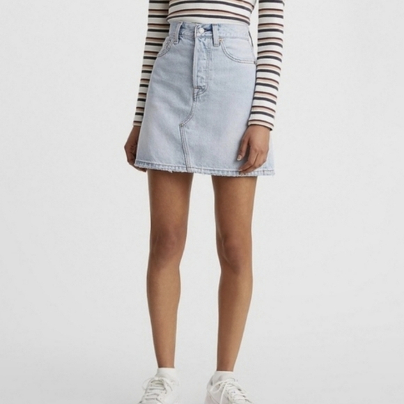 Levi's Dresses & Skirts - Levi's high-Rise Denim skirt size 26 NWT